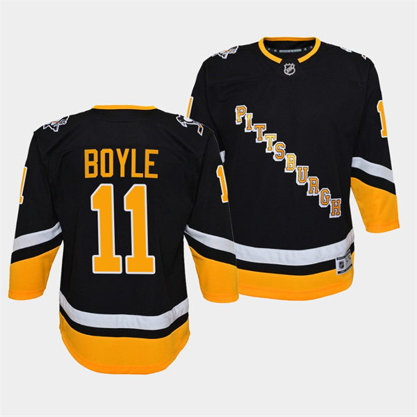 Youth Pittsburgh Penguins #11 Brian Boyle Alternate Black Premier Player Jersey