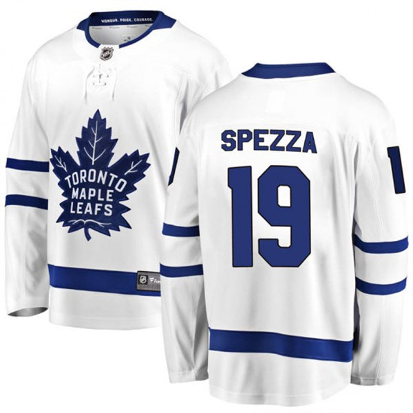 Men's Toronto Maple Leafs #19 Jason Spezza adidas Away White Player Jersey