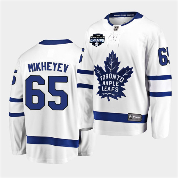 Men's Toronto Maple Leafs #65 Ilya Mikheyev adidas Away White Player Jersey