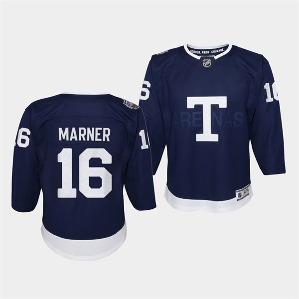 Youth Toronto Maple Leafs #16 Mitchell Marner 2022 Navy Team Classic Jersey
