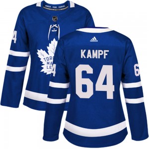 Youth Toronto Maple Leafs #64 David Kampf adidas Home Blue Player Jersey