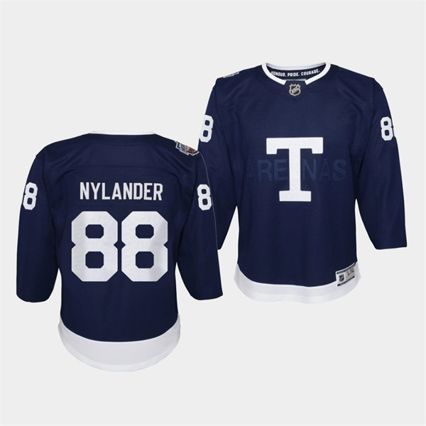 Youth Toronto Maple Leafs #88 William Nylander 2022 Navy Team Classic Jersey