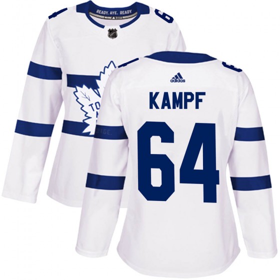 Youth Toronto Maple Leafs #64 David Kampf adidas Away White Player Jersey
