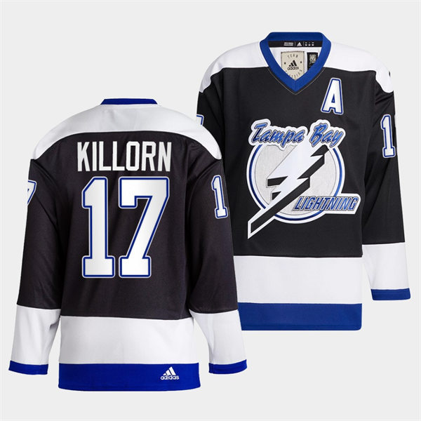 Mens Tampa Bay Lightning #17 Alex Killorn 2022 Black Team Heritage Classic Jersey