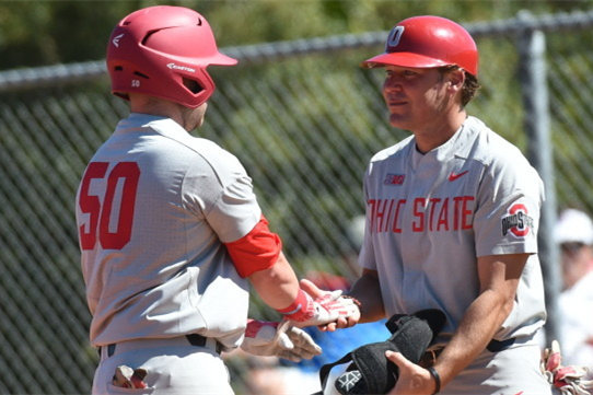 Mens Youth Ohio State Buckeyes Custom Nike Grey College Baseball Game Jersey