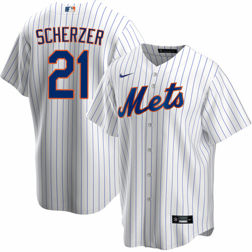 Youth New York Mets #21 Max Scherzer Nike White Home Jersey