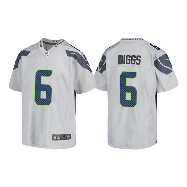 Youth Seattle Seahawks #6 Quandre Diggs Nike White Vapor Limited Jersey