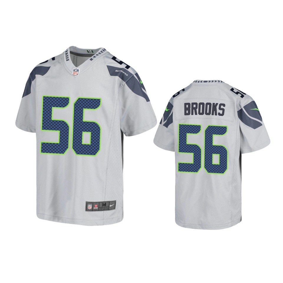 Youth Seattle Seahawks #56 Jordyn Brooks Nike White Vapor Limited Jersey