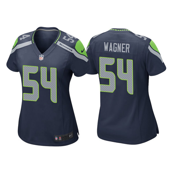 Women's Seattle Seahawks #54 Bobby Wagner Nike Navy Team Color Limited Jersey