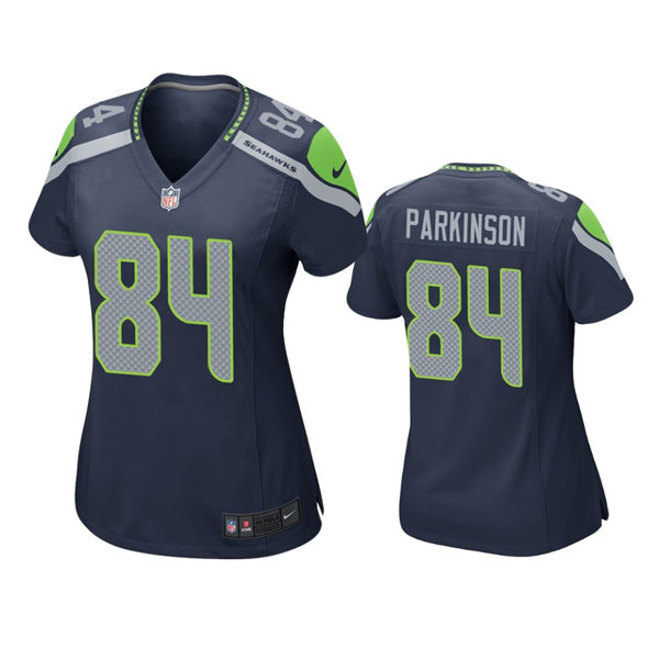 Womens Seattle Seahawks #84 Colby Parkinson Nike Navy Team Color Limited Jersey