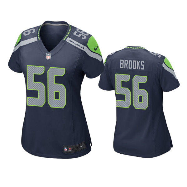Womens Seattle Seahawks #56 Jordyn Brooks Nike Navy Team Color Limited Jersey