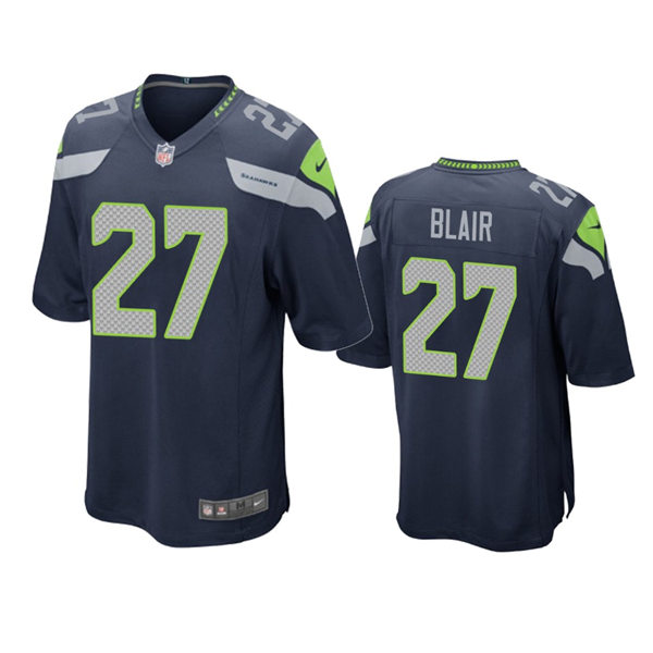 Mens Seattle Seahawks #27 Marquise Blair Nike College Navy Team Color Vapor Limited Jersey