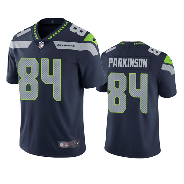 Mens Seattle Seahawks #84 Colby Parkinson Nike College Navy Team Color Vapor Limited Jersey