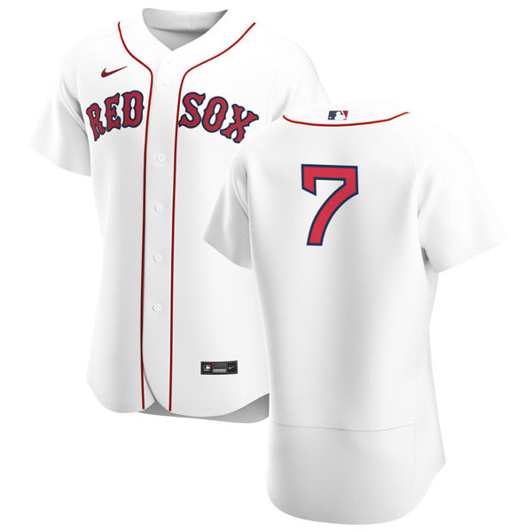 Mens Boston Red Sox #7 Christian Vazquez Nike White Home FlexBase Jersey