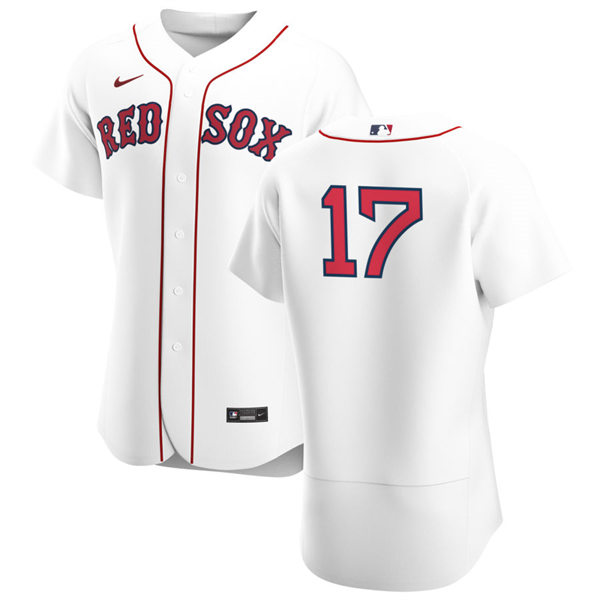 Mens Boston Red Sox #17 Nathan Eovaldi Nike White Home FlexBase Jersey