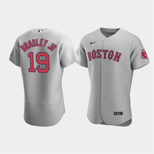 Men's Boston Red Sox #19 Jackie Bradley Jr. Nike Gray Road Flex Base Jersey