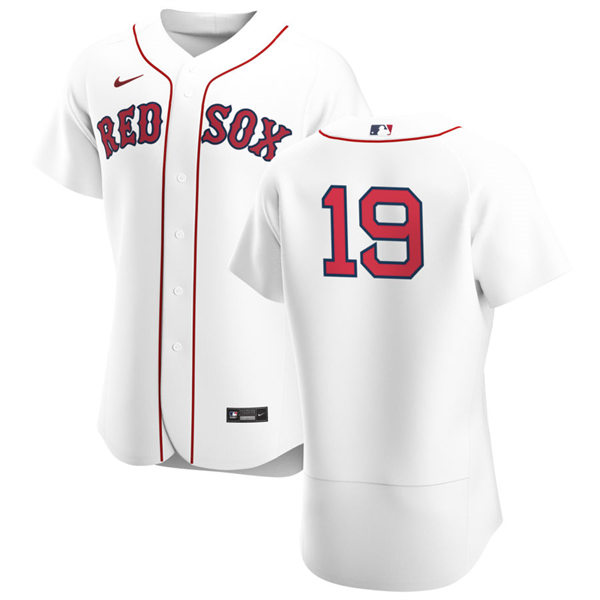 Mens Boston Red Sox #19 Jackie Bradley Jr. Nike White Home FlexBase Jersey