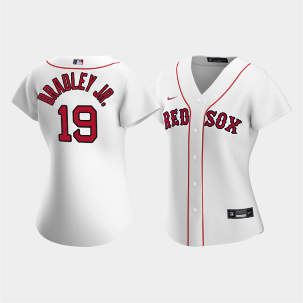 Women's Boston Red Sox #19 Jackie Bradley Jr. Nike White Home CoolBase Jersey