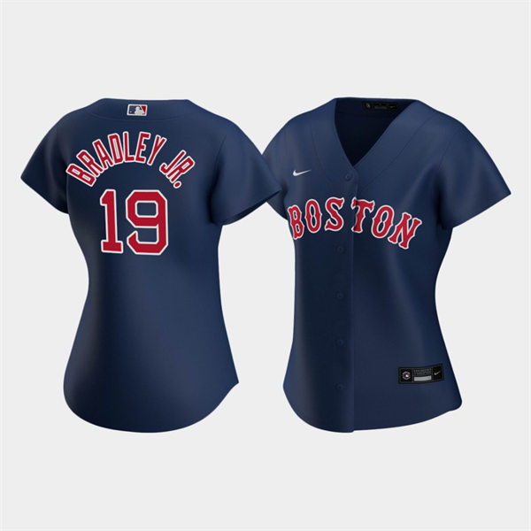 Women's Boston Red Sox #19 Jackie Bradley Jr. Nike Navy Alternate Cool Base Jersey