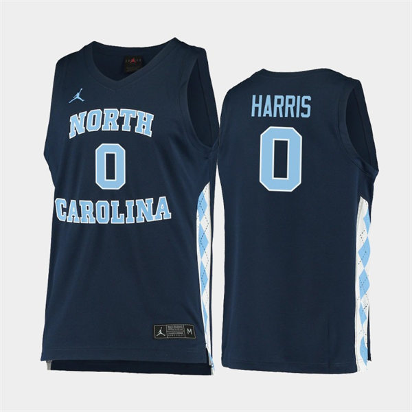 Mens North Carolina Tar Heels #0 Anthony Harris Navy Alternate College Baseketball Game Jersey