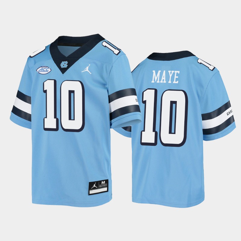 Mens North Carolina Tar Heels #10 Drake Maye  Royal Retro Untouchable College Football Jersey