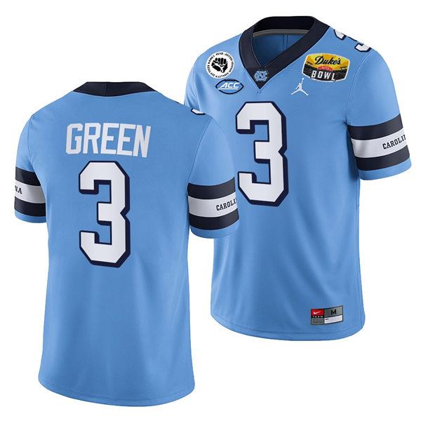 Mens North Carolina Tar Heels #3 Antoine Green Royal Retro Untouchable College Football Jersey