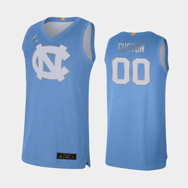 Mens Youth North Carolina Tar Heels Custom Blue Rivalry Limited 100th Anniversary Jersey