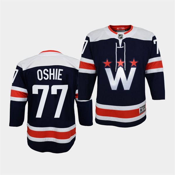 Youth Washington Capitals #77 T. J. Oshie 2018 Stadium Series Jersey Navy