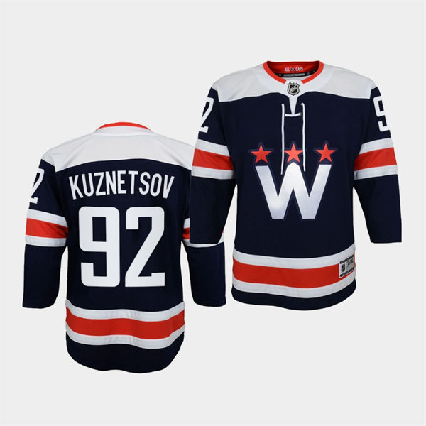 Youth Washington Capitals #92 Evgeny Kuznetsov 2018 Stadium Series Jersey Navy