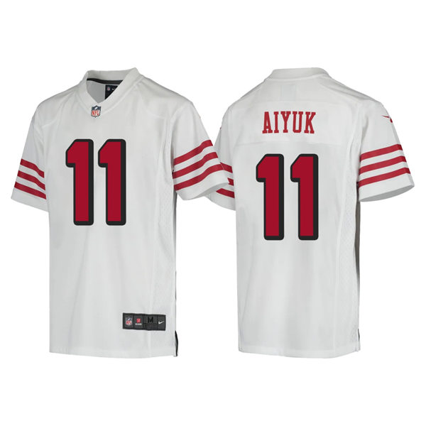 Youth San Francisco 49ers #11 Brandon Aiyuk Nike White Retro Throwback Classic Jersey