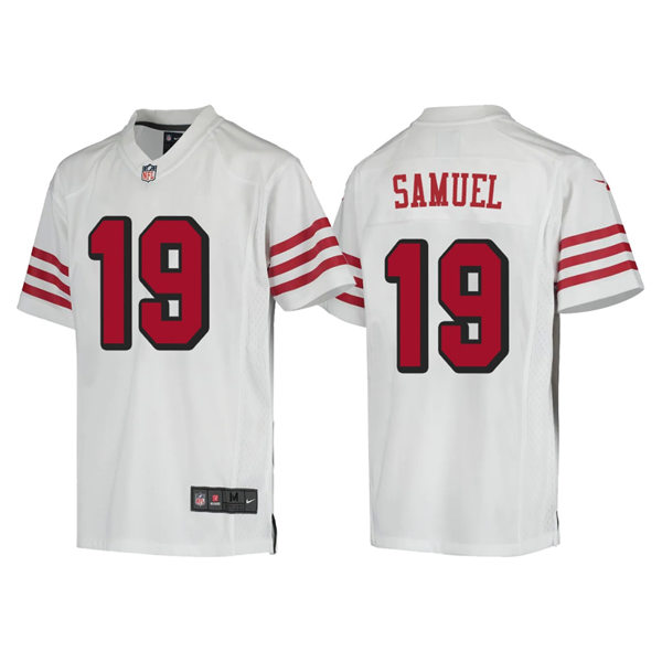 Youth San Francisco 49ers #19 Deebo Samuel Nike White Retro Throwback Classic Jersey