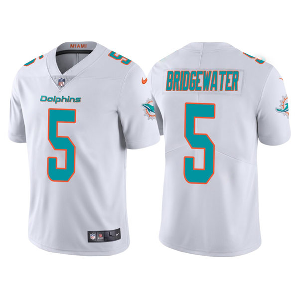 Mens Miami Dolphins #5 Teddy Bridgewater Nike White Vapor Limited Jersey