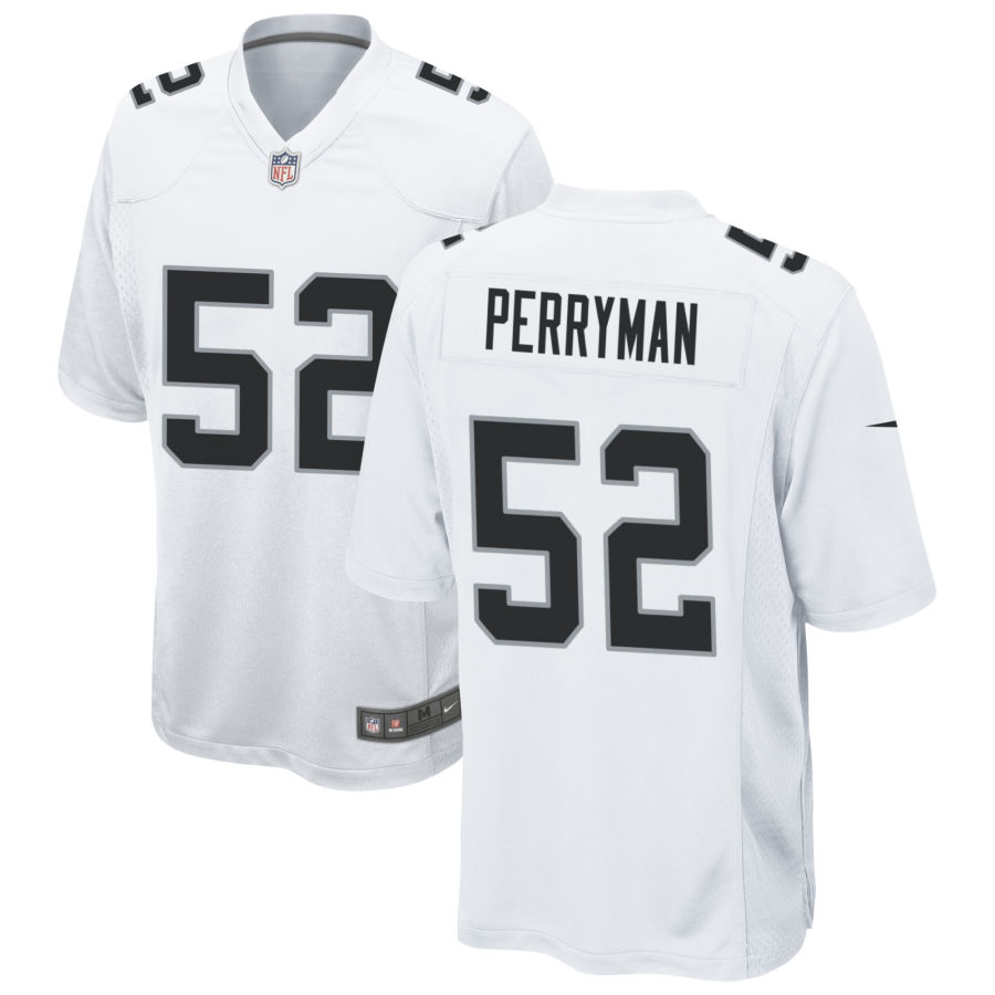 Men's Las Vegas Raiders #52 Denzel Perryman Nike White Vapor Limited Jersey