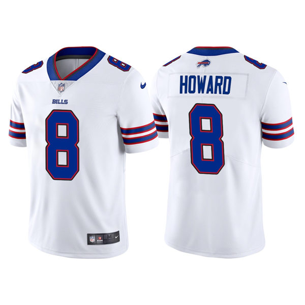 Mens Buffalo Bills #8 O. J. Howard Nike White Away Vapor Limited Jersey