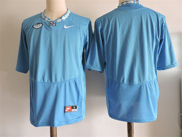 Mens North Carolina Tar Heels Blank Nike 2012-18 Blue College Football Game Jersey