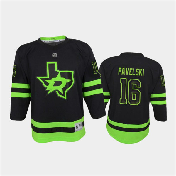 Youth Dallas Stars #16 Joe Pavelski adidas Blackout Alternate Jersey