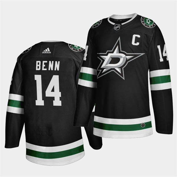 Men's Dallas Stars #14 Jamie Benn 2021 Black Classic Edition Jersey