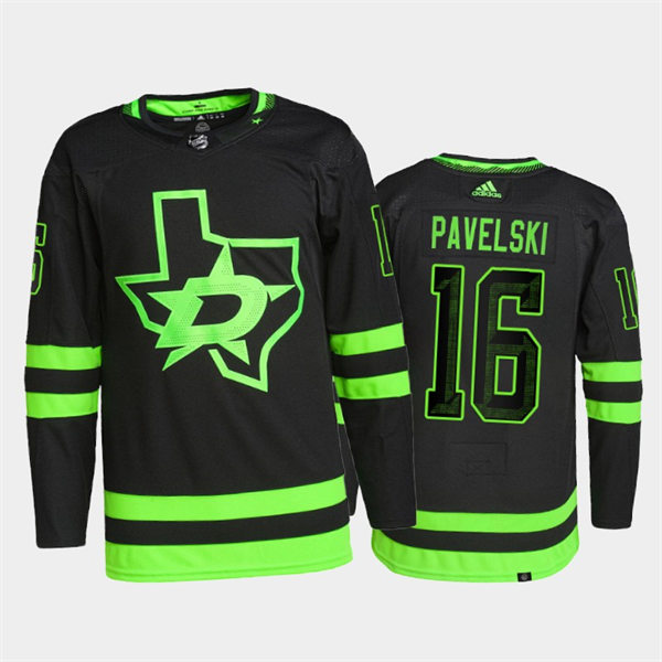 Men's Dallas Stars #16 Joe Pavelski adidas Blackout Alternate Jersey