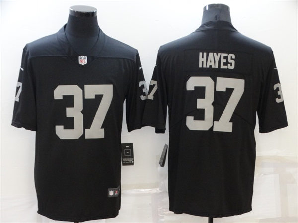 Men's Las Vegas  Raiders Retired Player #37 Lester Hayes Nike Black Vapor Limited Jersey