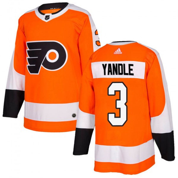 Mens Philadelphia Flyers #3 Keith Yandle adidas Home Orange Jersey