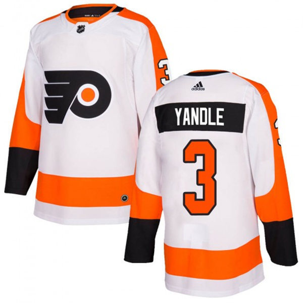 Mens Philadelphia Flyers #3 Keith Yandle adidas White Away Jersey