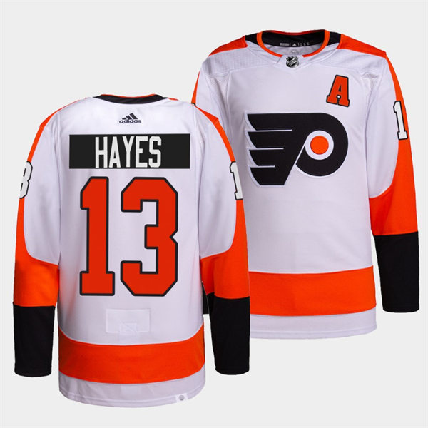 Mens Philadelphia Flyers #13 Kevin Hayes adidas White Away Jersey