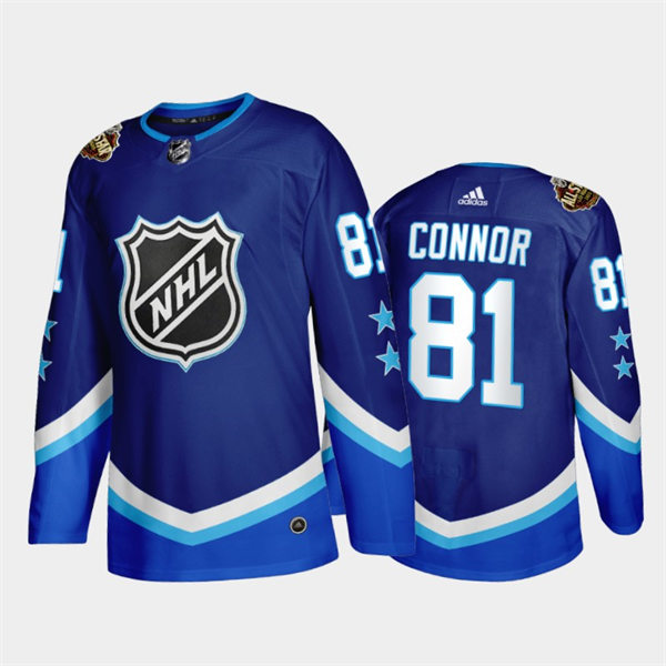Mens Winnipeg Jets #81 Kyle Connor Adidas Blue 2022 NHL All-Star Western Jersey 