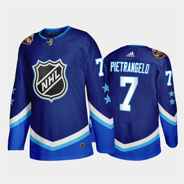 Men's Vegas Golden Knights #7 Alex Pietrangelo Blue Western 2022 NHL All-Star Jersey