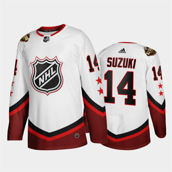 Mens Montreal Canadiens #14 Nick Suzuki White 2022 All-Star Eastern Jersey