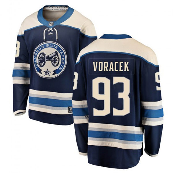 Men's Columbus Blue Jackets #93 Jakub Voracek adidas Navy Third Jersey