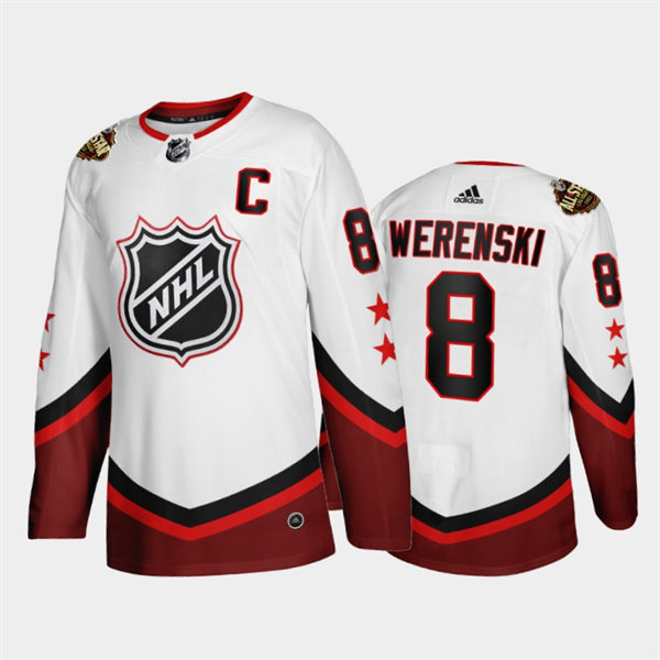 Men's Columbus Blue Jackets #8 Zach Werenski White 2022 NHL All-Star Eastern Jersey