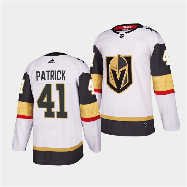 Mens Vegas Golden Knights #41 Nolan Patrick Adidas Away White Player Jersey