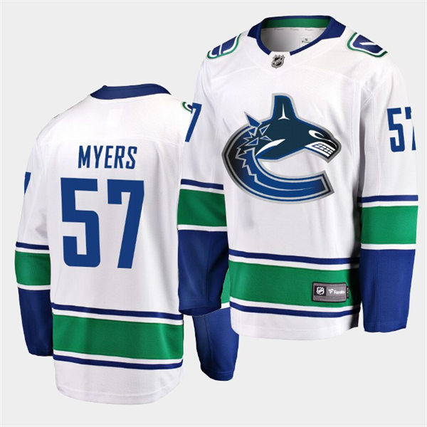 Men's Vancouver Canucks #57 Tyler Myers adidas Away White Player Jersey