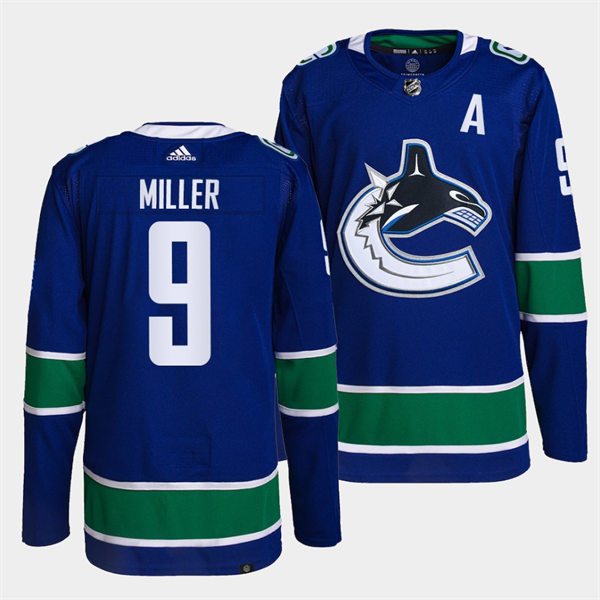Men's Vancouver Canucks #9 J. T. Miller adidas Home Blue Player Jersey